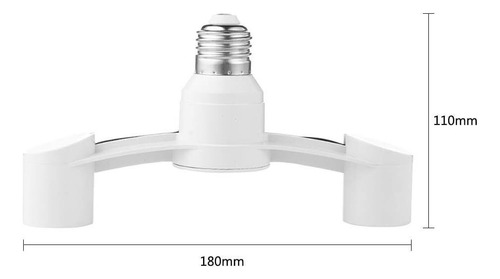 2 Adaptadores De Foco E27 - Soporte De Luz Convertidora