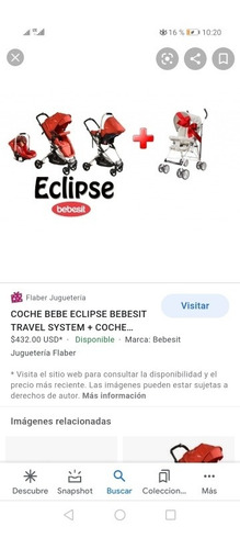 Coche Bebe Impecable Estado. Con Silla Auto Incluida.