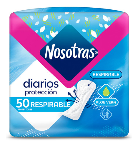 Nosotras Protectores Diarios Respirables X50u  