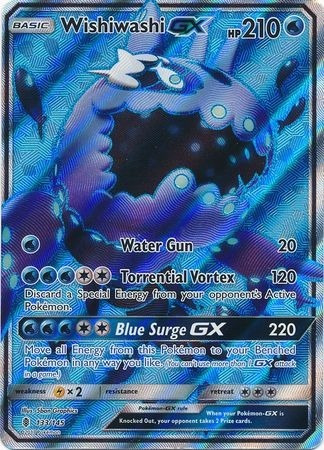 Wishiwashi Gx 133/145 Full Art Ultra Raro Pokemon Tcg