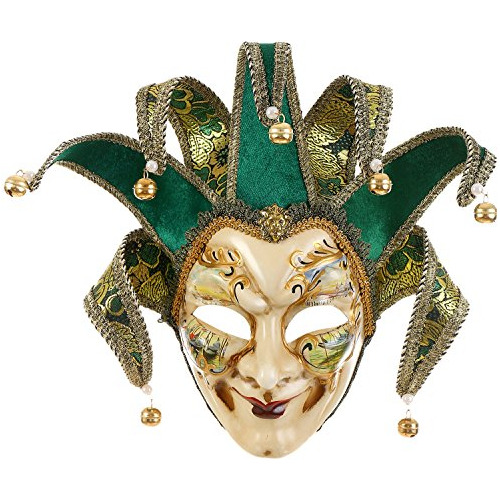 Máscara De Bufón Veneciano De Cara Completa Mascarada...