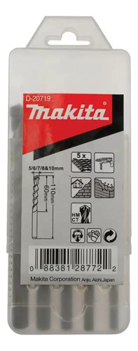 Set Brocas Para Concreto X 5 Unds Makita D-20719