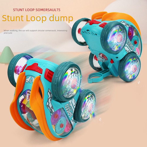 Con Batería: Cool Light Music Stunt Car Con Rotación De 360°