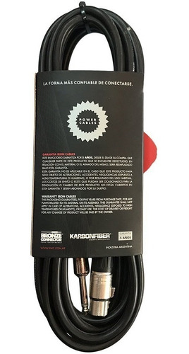 Imagen 2 de 10 de Cable Microfono Kwc Iron 231 Canon/plug Standard 6 Mts