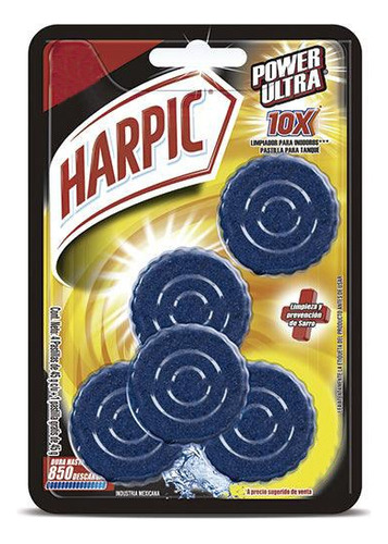 Harpic Pastilla Estanque Inodoro Power Plus 5 Unid