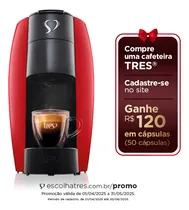 Comprar Cafeteira Espresso LOV Vermelha 220v - TRES 3 Corações