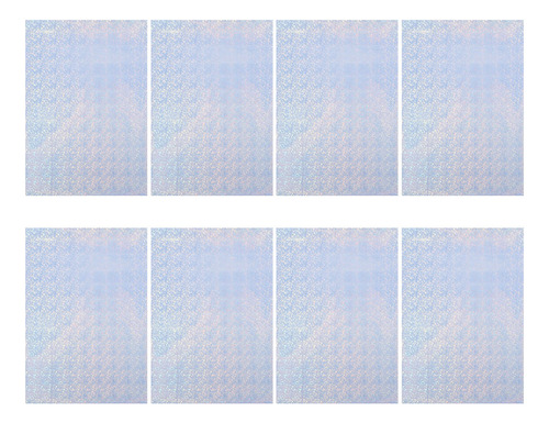 Radios Reflectantes De Colores A4, Resistentes Al Agua, 8 Un