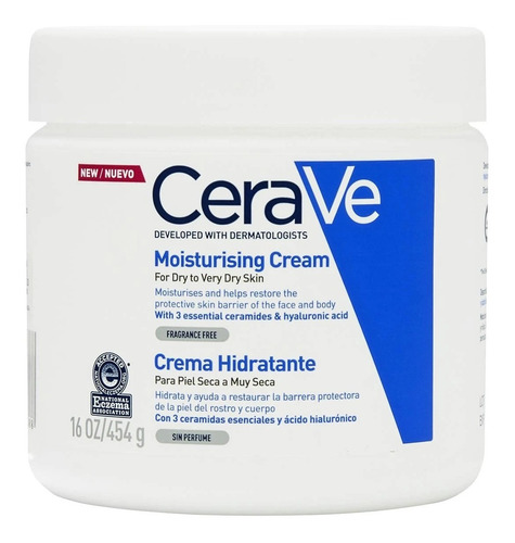 Imagen 1 de 2 de Crema Hidratante Grande Facial Y Corporal Cerave Dia E