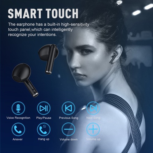 Auriculares Inalámbricos Tws, Bluetooth 5.3, Enc 4 Micrófons