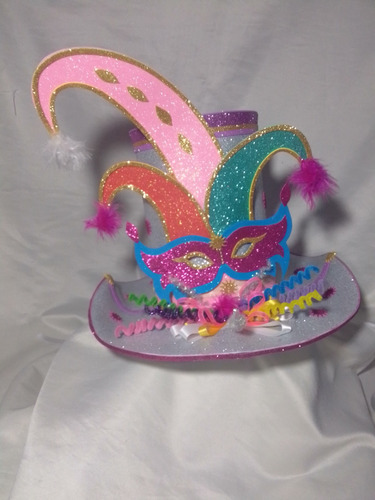 Sombrero Loco En Foami Reforzado Decorado Y Personalizado