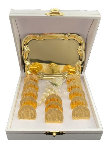 Arras Matrimoniales Oro Lam 14k Virgen De Guadalupe