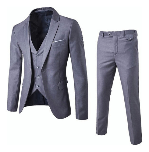 Pantalón Tipo Blazer De Tres Piezas Para Hombre En Color Lis