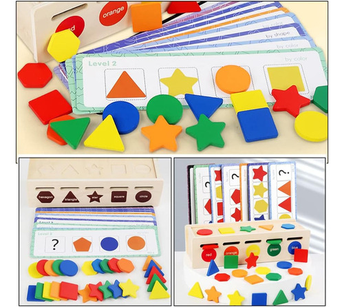 S Rompecabezas Montessori Con Forma De Madera, Juego De