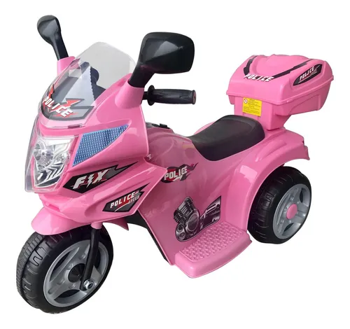 Moto Scooter a Bateria Juguete de Bebe Rosa