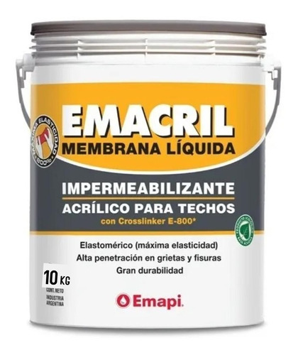 Emacril Impermeable X 10/ Protección De Superficie