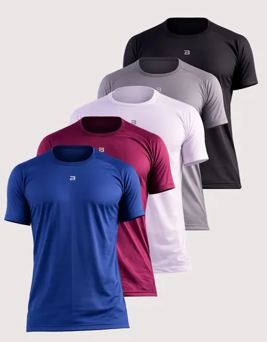Kit 5 Camisetas Academia Treino Lisa Confortável Dry Fit