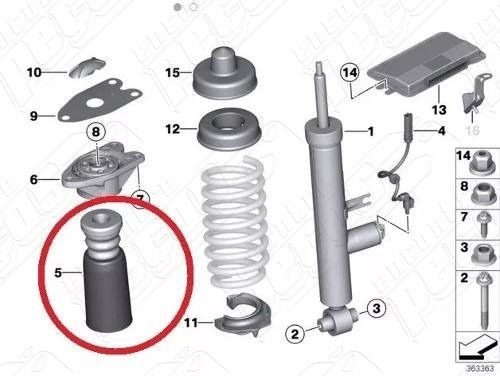 Kit Amortecedor Traseiro Bmw 118i 1.6 Urban Line 12/13