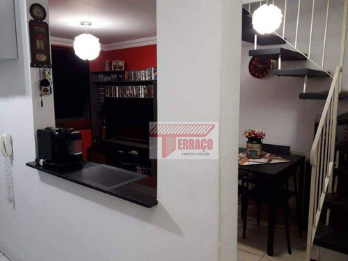 Imagem 17 de 30 de Cobertura Com 3 Dormitórios À Venda, 85 M² Por R$ 380.000,00 - Parque São Vicente - Mauá/sp - Co0739