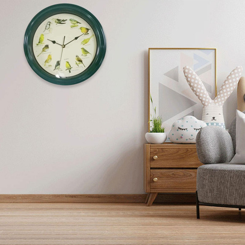 Xt Reloj De Pared Con Pájaro Cantor, Reloj De Pared Con