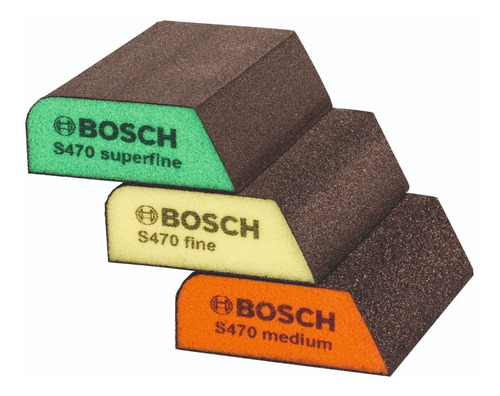 Set De Esponjas Abrasivas P/perfiles Bosch 