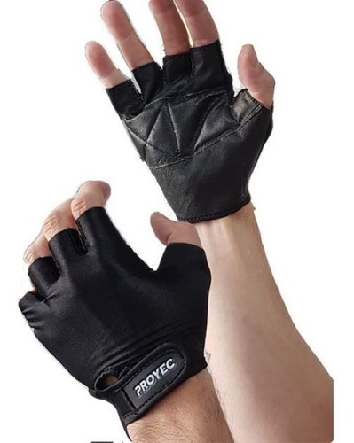 Guantes Proyec Lycra Gym Pesas Ciclismo Fitness Crossfit