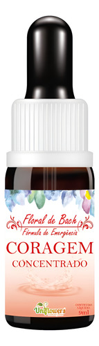Floral De Bach Gotas Coragem Concentrado 9ml - Uniflowers