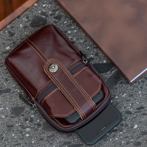 Funda Piel 2 Cel Con Zipper Para Samsung Galaxy S24 Ultra