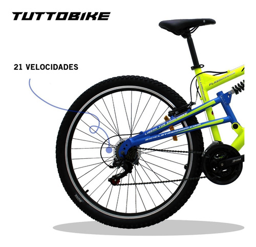 Bicicleta De Aluminio Doble Suspensión Monk Flashingbike