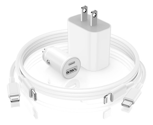 Cargador Rápido Para iPhone. Certificado Apple Mfi: Bloque D