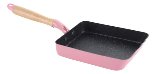 Sartén, utensilios de cocina para desayuno, color rosa