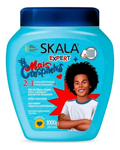 Máscara #mais Crespinhos 2 En 1 Skala Expert 1kg