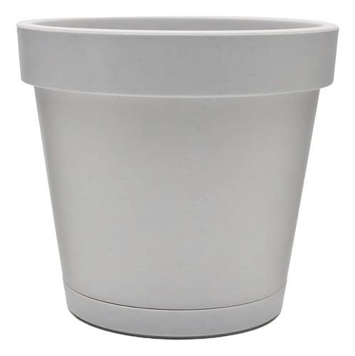 Maceta Redonda Interior Exterior 3750 Ml 20 Cm Color Gris