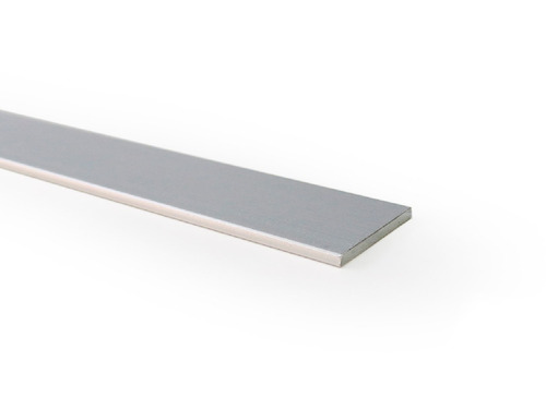 Perfil Plano 50 Mm Aluminio Anodizado Mueble Grupo Euro