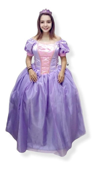 Disfraz Vestido Rapunzel Princesa Disney Para Adulto | gratis