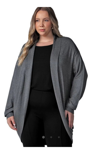 Cardigan Abierto Saco Sacón Sweater Plus Size Dama