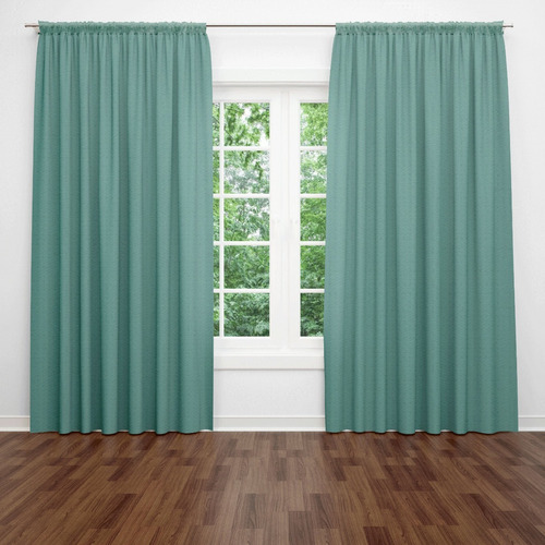 Imagen 1 de 3 de Juego Cortinas Genova Larga 210 Pesada Riel Americano