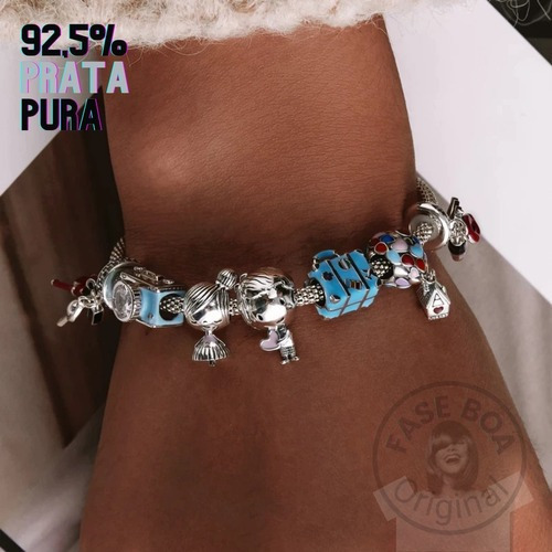 Berloque Bailarina Prata 925 Original Para Pandora & Vivara