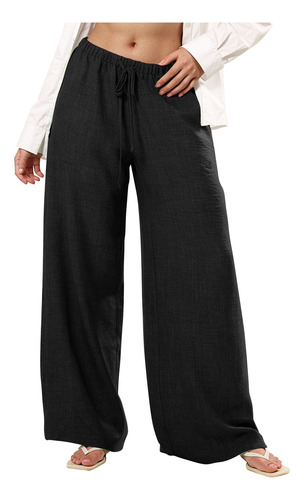 Pantalones Casuales Deportivos De Cintura Elástica De Color