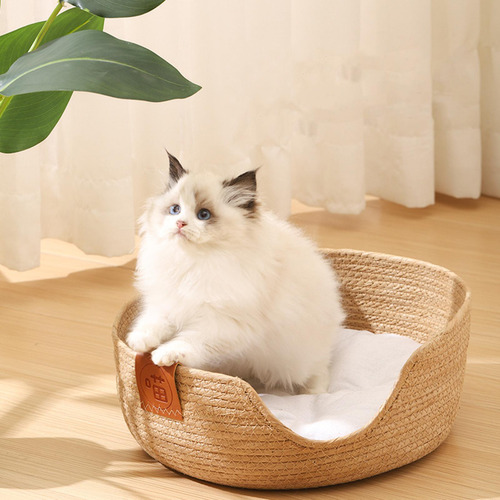 Cama Tipo Cesta Para Gatos, Bonita Cesta Nido Para Dormir, S