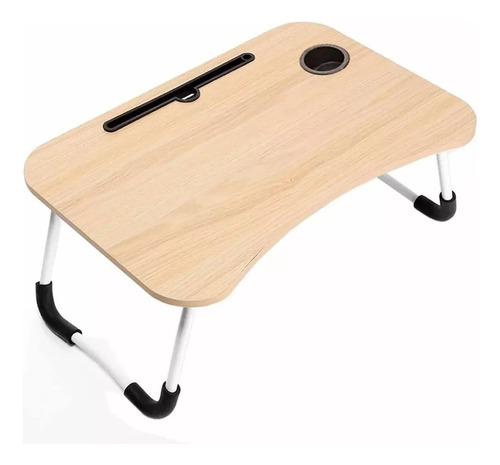 Mesa Plegable Para Cama Y Notebook Multifuncional De Madera