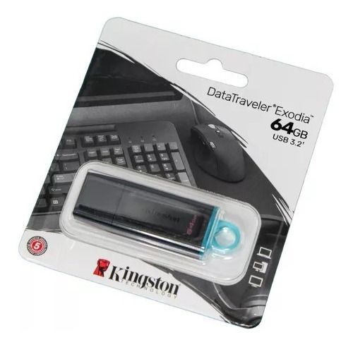 Imagen 5 de 7 de Pendrive Kingston Datatraveler Exodia Dtx 64gb Usb 3.2/ Npo