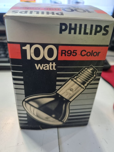 Lampara Reflectora Phillips Color R95 Roja 100w E27 Ubid