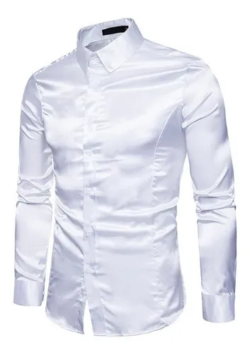 Camisa social hotsell de seda masculina