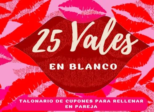 25 Vales En Blanco Para Rellenar En Pareja: Talonario Person