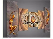 Comprar Cuadros Abstractos Modernos Tripticos Pintados En Tela