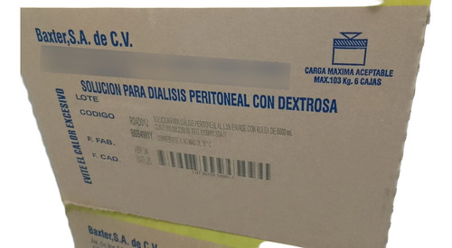 Caja De 3 Bolsas Dialisis Peritoneal 1.5% Maquina Baxter