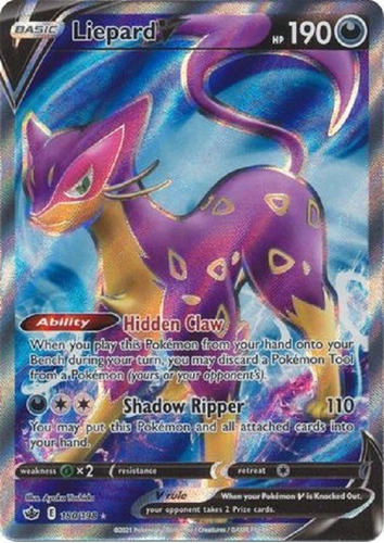 Liepard V 180/198 Full Art Ultra Raro Pokemon Tcg