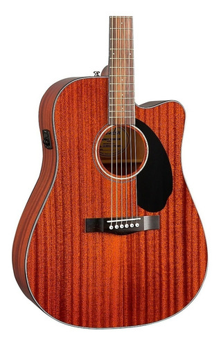 Imagen 3 de 3 de Guitarra Electroacústica Fender Classic Design CD-60SCE All-Mahogany para diestros nogal gloss
