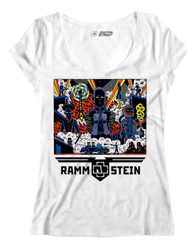 Remera Mujer Rammstein 8 Dtg Premium