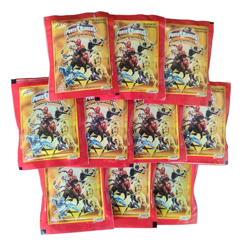 Sobres De Figuritas Power Rangers Dino Thunder X 10